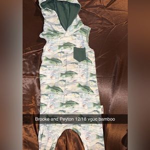 Bamboo hooded romper